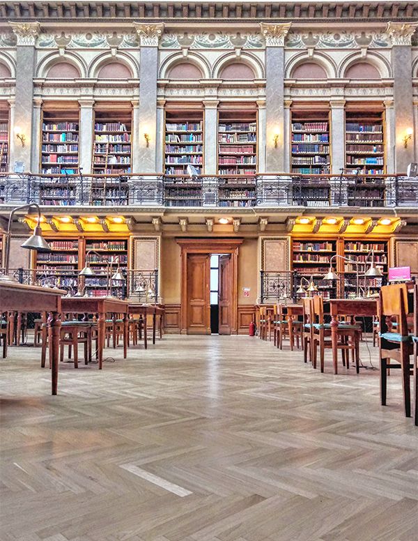 Renewed parquet in the Reading Hall | University Library Service of ELTE