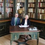 Hubert Gabriella (EOK) és Kiszl Péter (ELTE BTK KITI) együttműködési megállapodást írtak alá